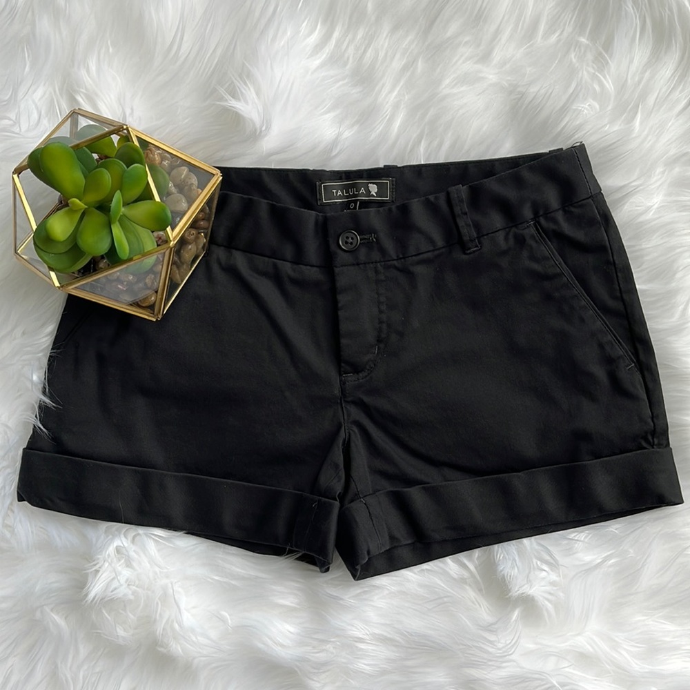 Black Talula Chino Dress Shorts